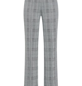 Marc Aurel Pantalon Flared Ruit Grijs