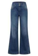 Marc Aurel Jeans Wijde Pijp H-Band Blue Denim