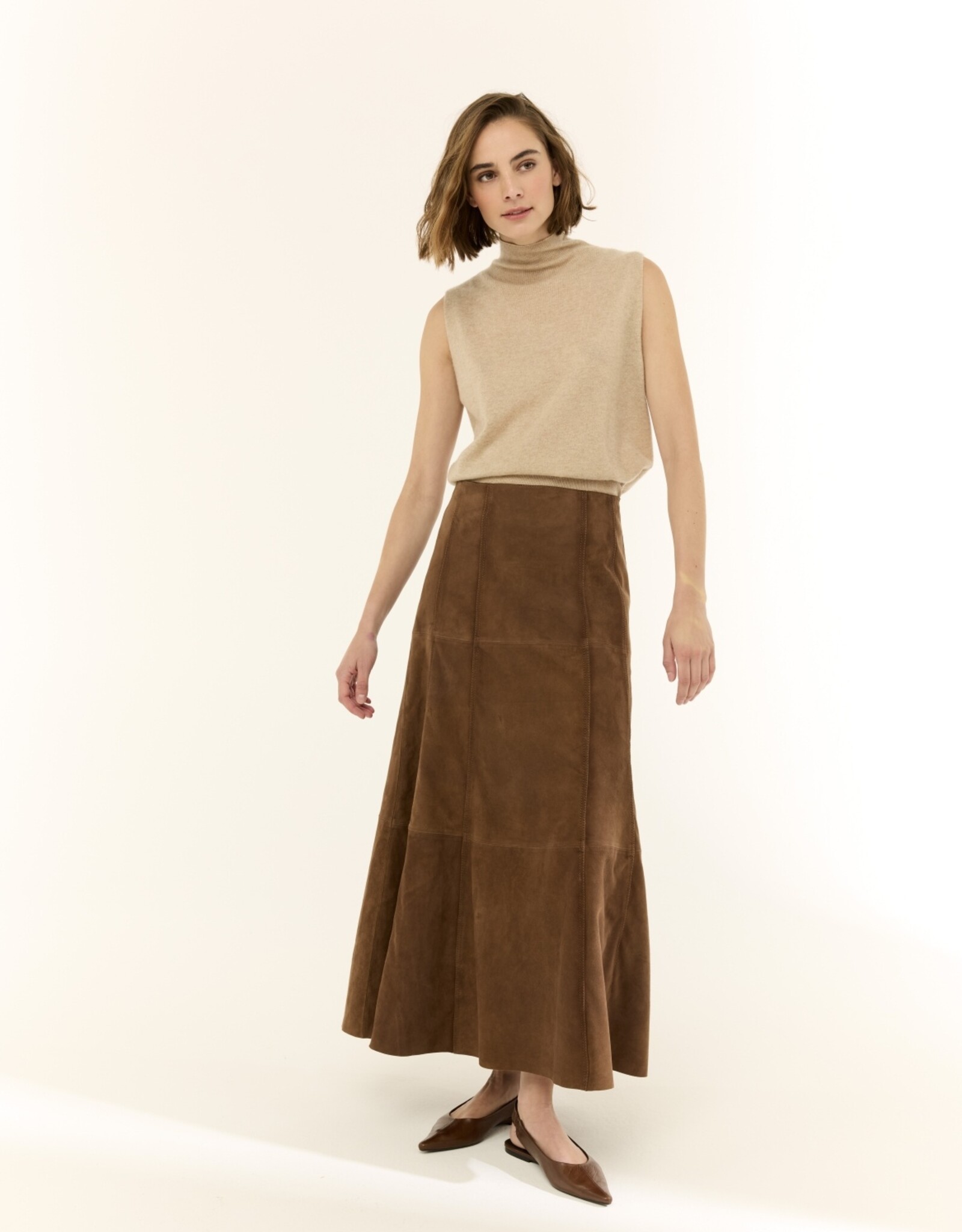 JcSophie Rok Jed Lang Suede Dark Congnac