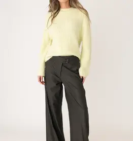 Anna Blue Pantalon Cross A-Sym Sluiting Ruit Olive Solid
