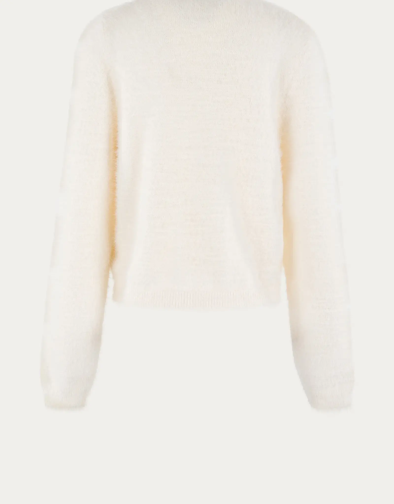 Anna Blue Vest Tweedy Cashmere Gouden knopen Off White