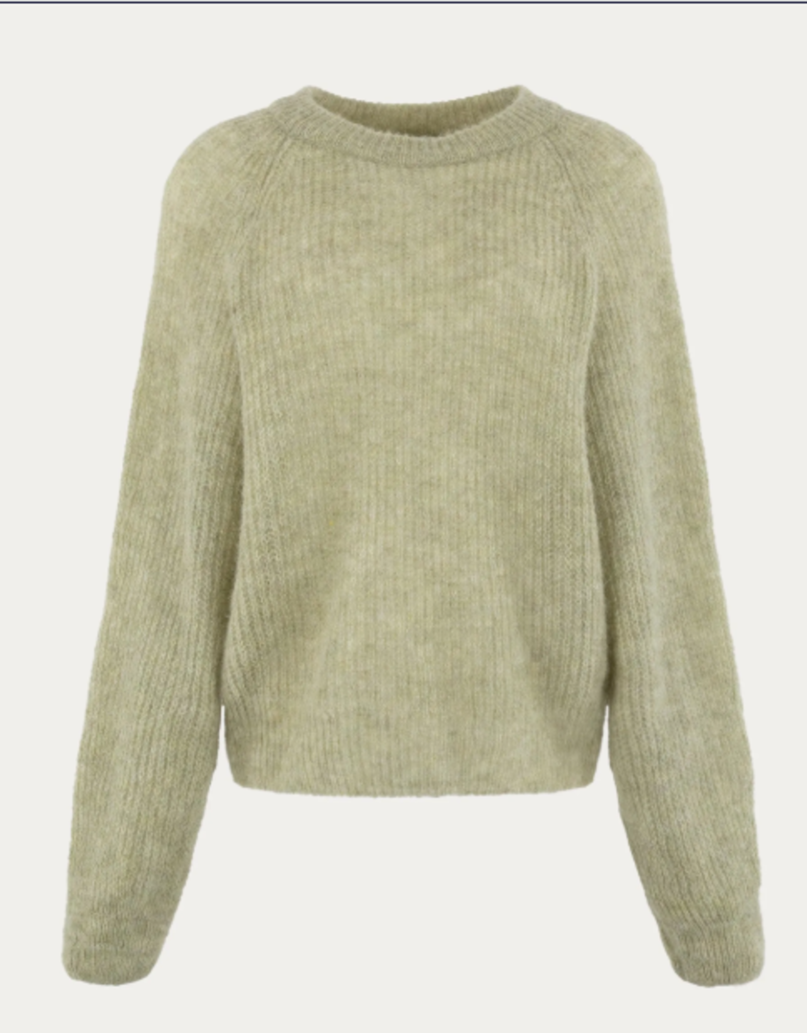 Bellamy Pullover Medea R-Hals Mohair Pistache