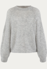 Bellamy Pullover Medea R-Hals Mohair Grey Sand