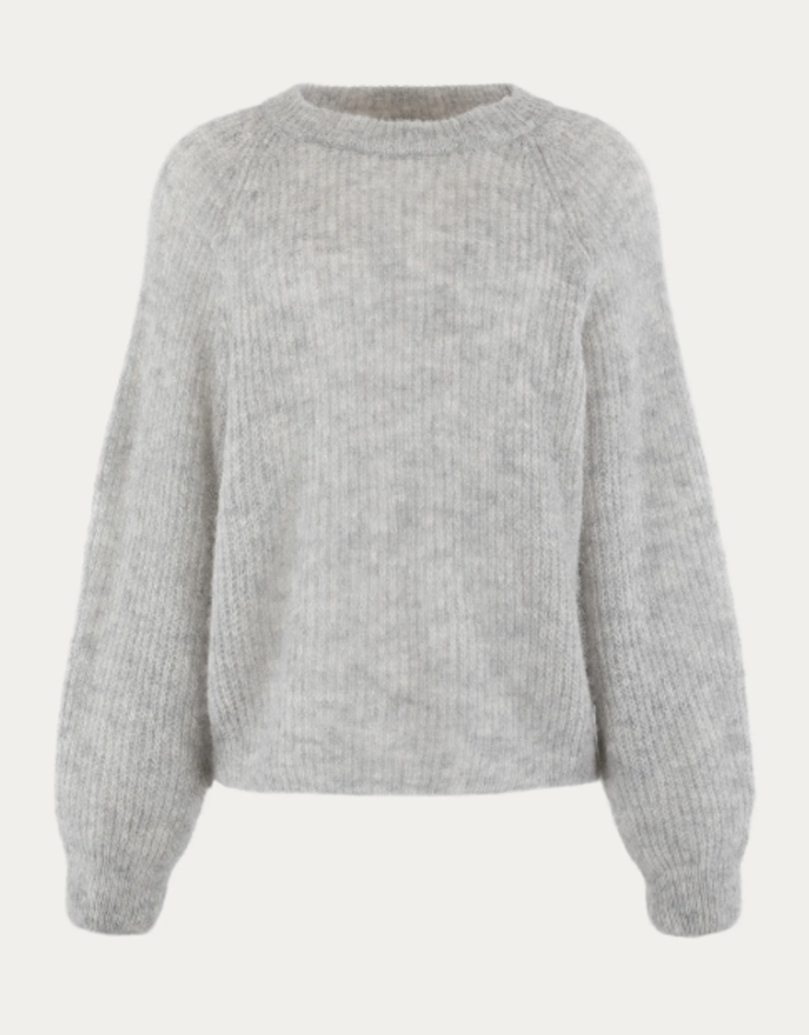 Bellamy Pullover Medea R-Hals Mohair Grey Sand