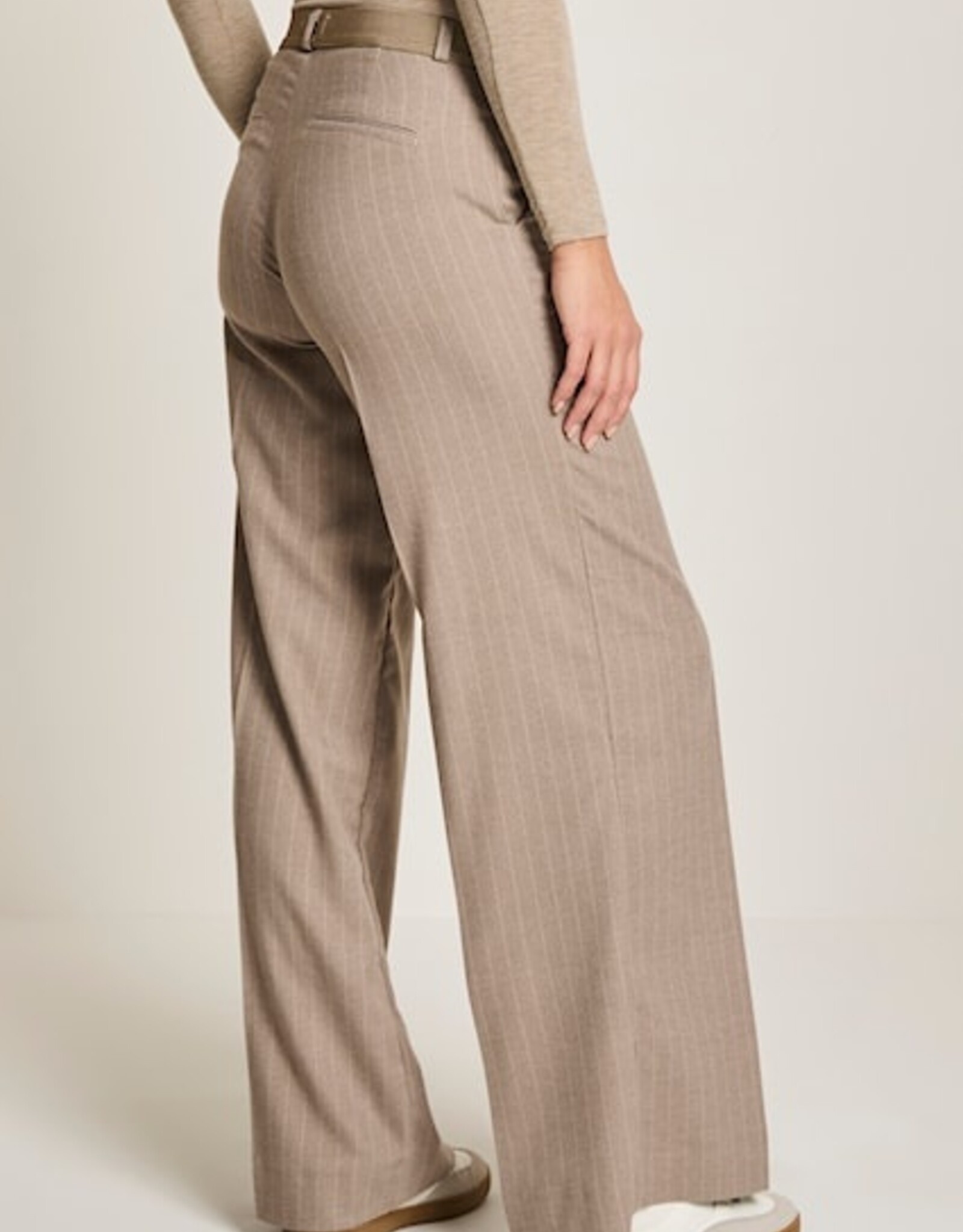 Para MI Cloë Elastic Pinstripe Beige L32.