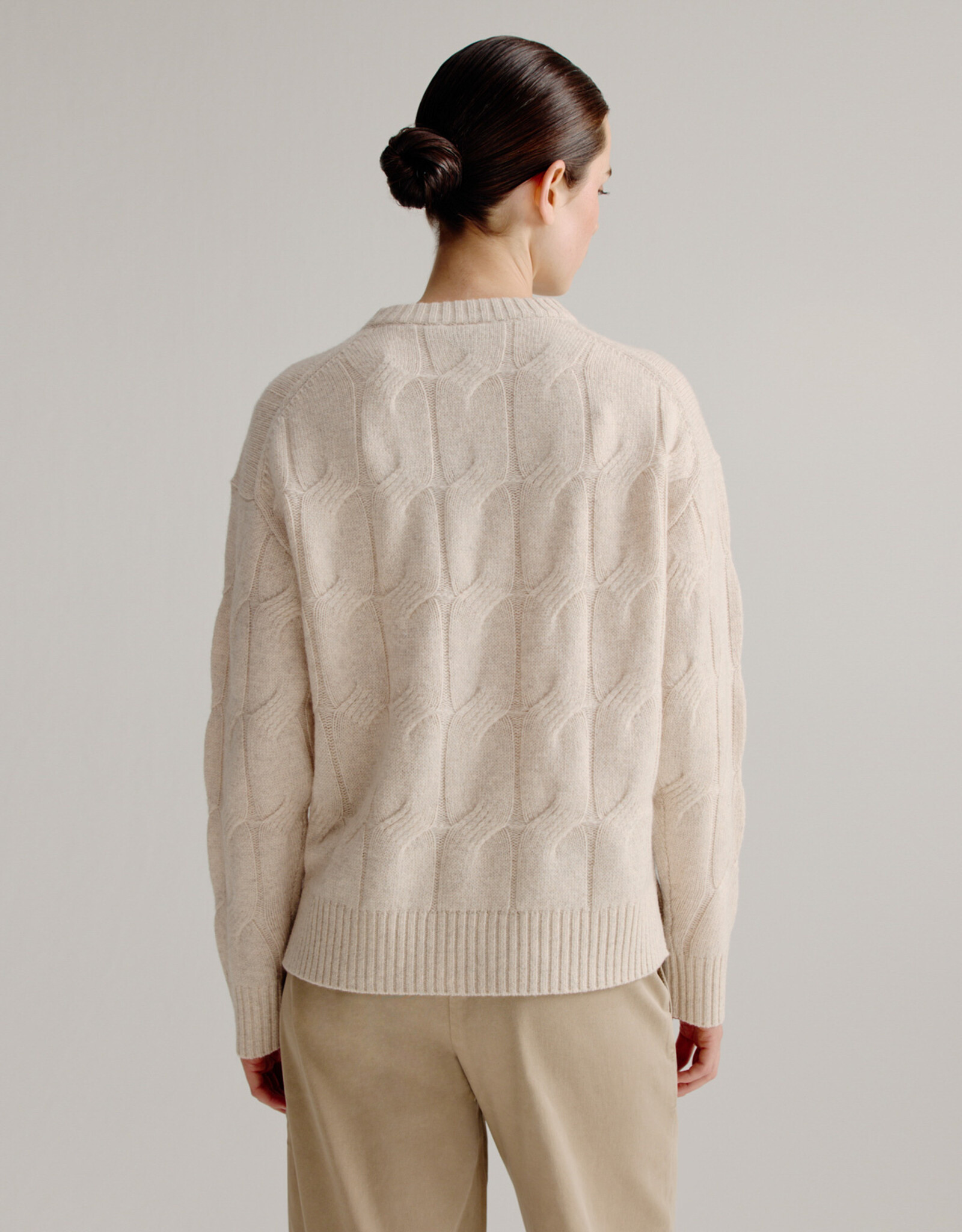 Josephine &CO Pullover Lasse Kabel Sand