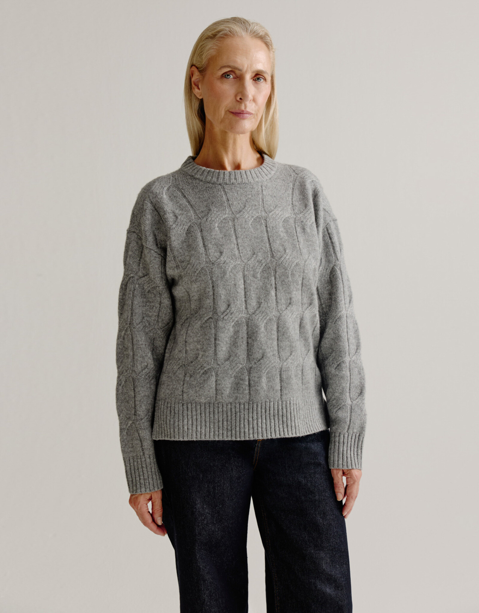 Josephine &CO Pullover Lasse Kabel Grey