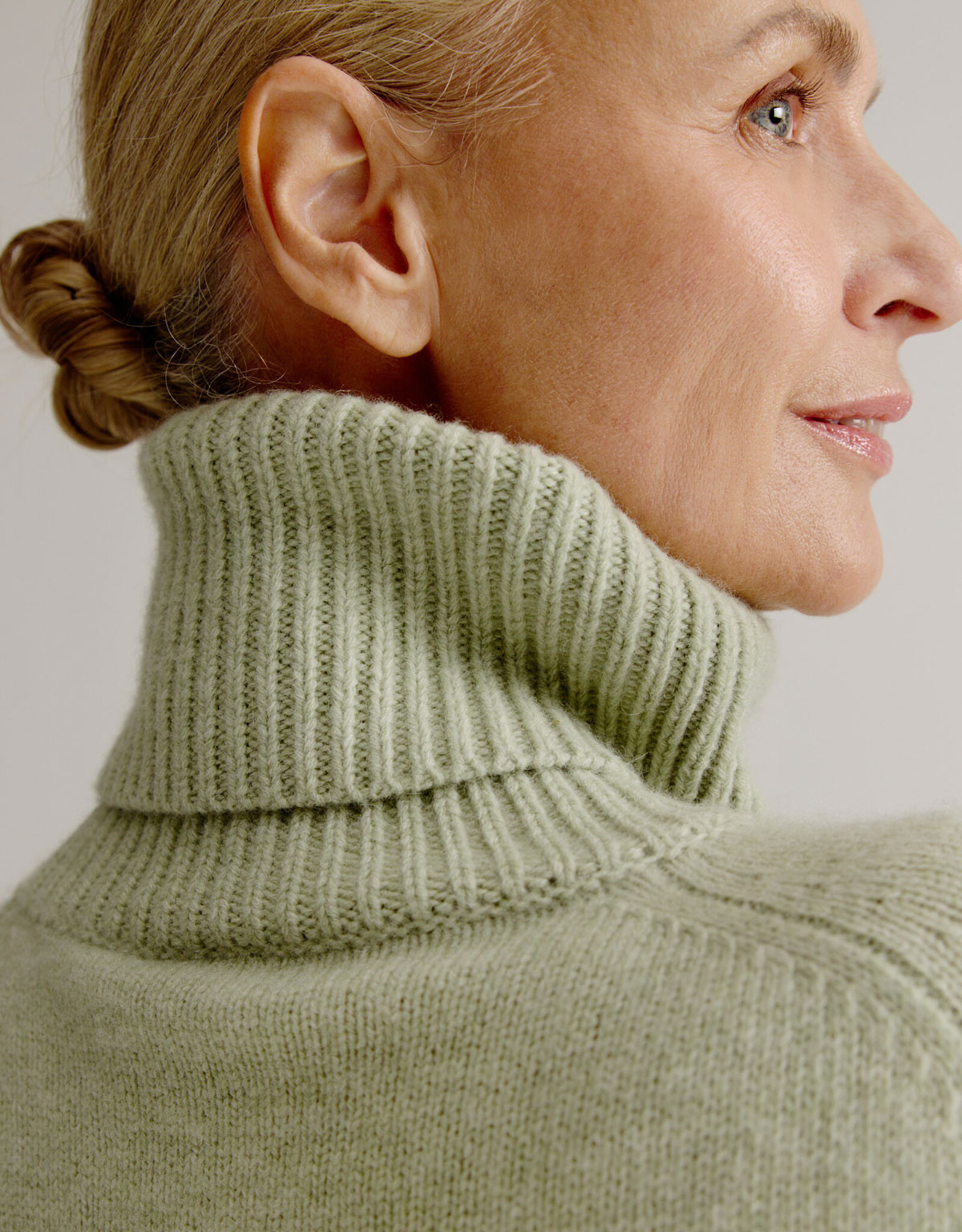 Josephine &CO Pullover Loena Grote Col Ajour Op Mouw Mint