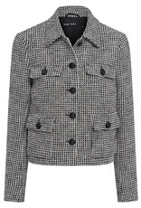 Marc Aurel Blazer Kort Birdseye Zwart Wit