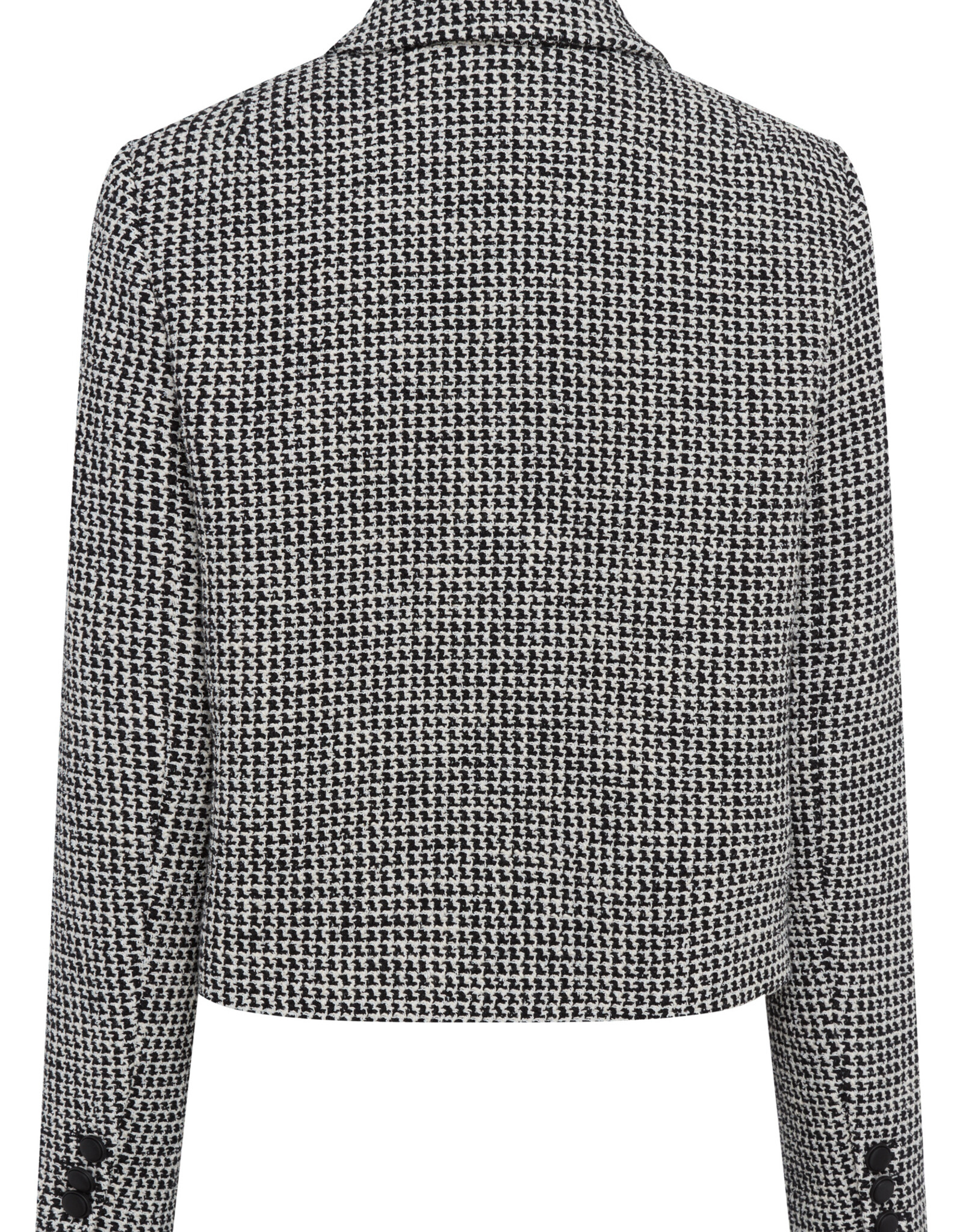 Marc Aurel Blazer Kort Birdseye Zwart Wit