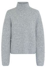 Marc Aurel Pullover Kol Pareltjes Grijs