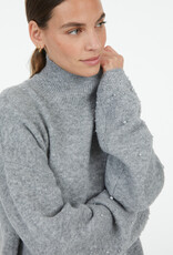 Marc Aurel Pullover Kol Pareltjes Grijs