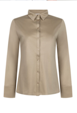 LaSalle Polo Blouse Grey Taupe