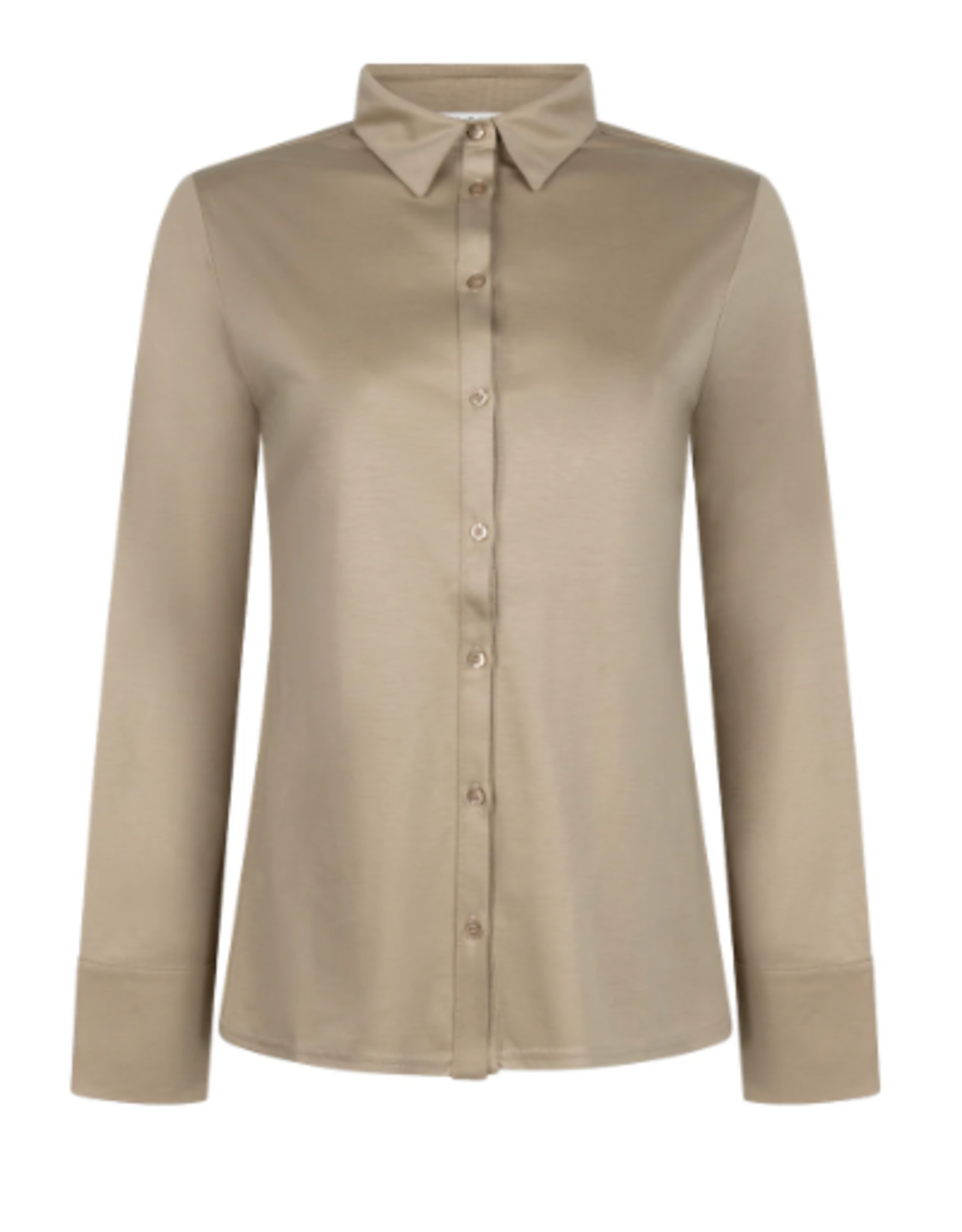 LaSalle Polo Blouse Grey Taupe