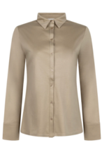 LaSalle Polo Blouse Grey Taupe