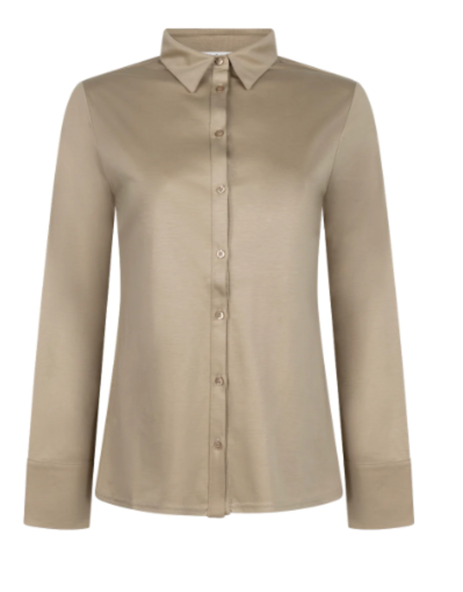 LaSalle Polo Blouse Grey Taupe