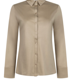 LaSalle Polo Blouse Grey Taupe