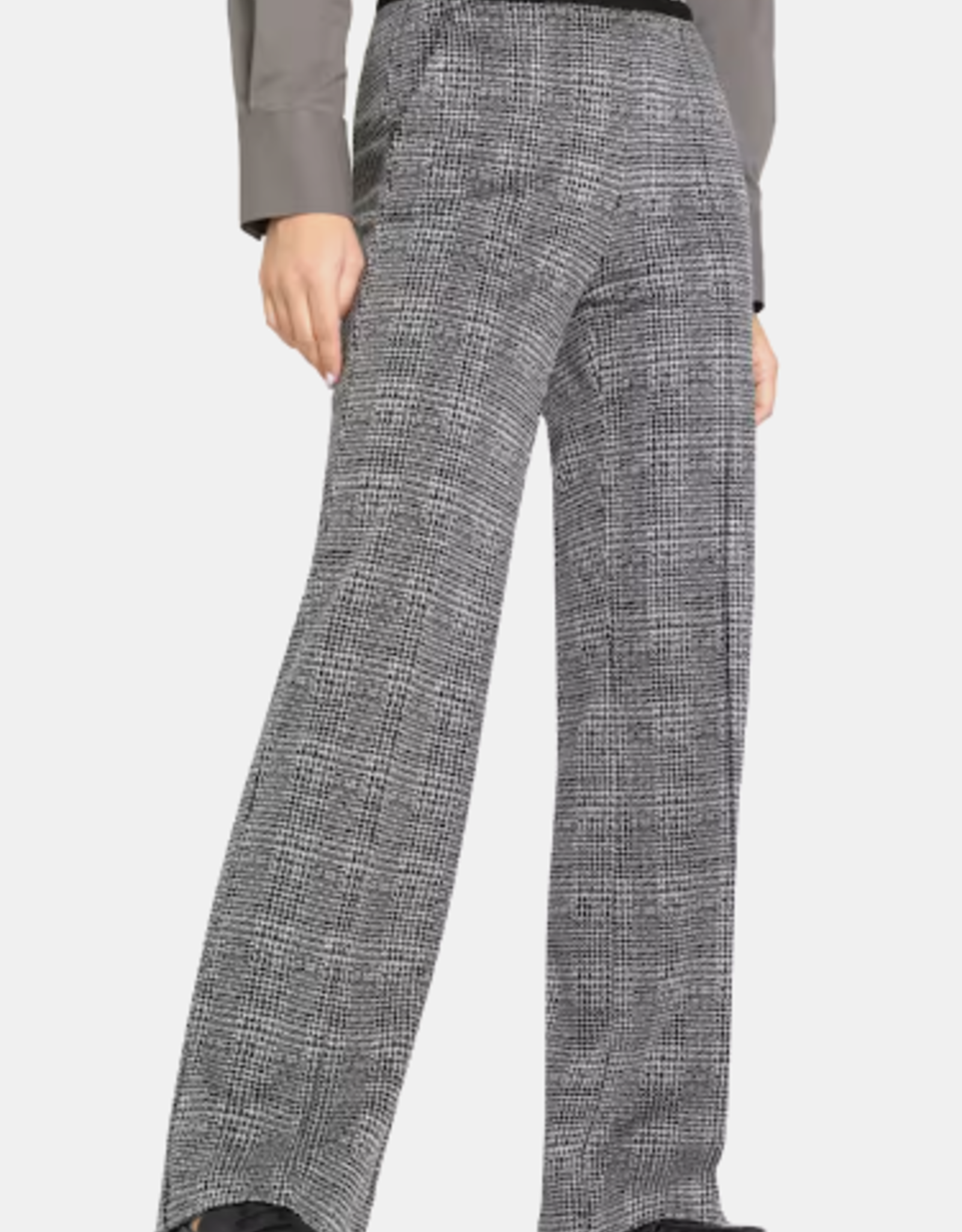 Cambio Pantalon Ava Ruit Zwart/Wit