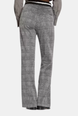 Cambio Pantalon Ava Ruit Zwart/Wit