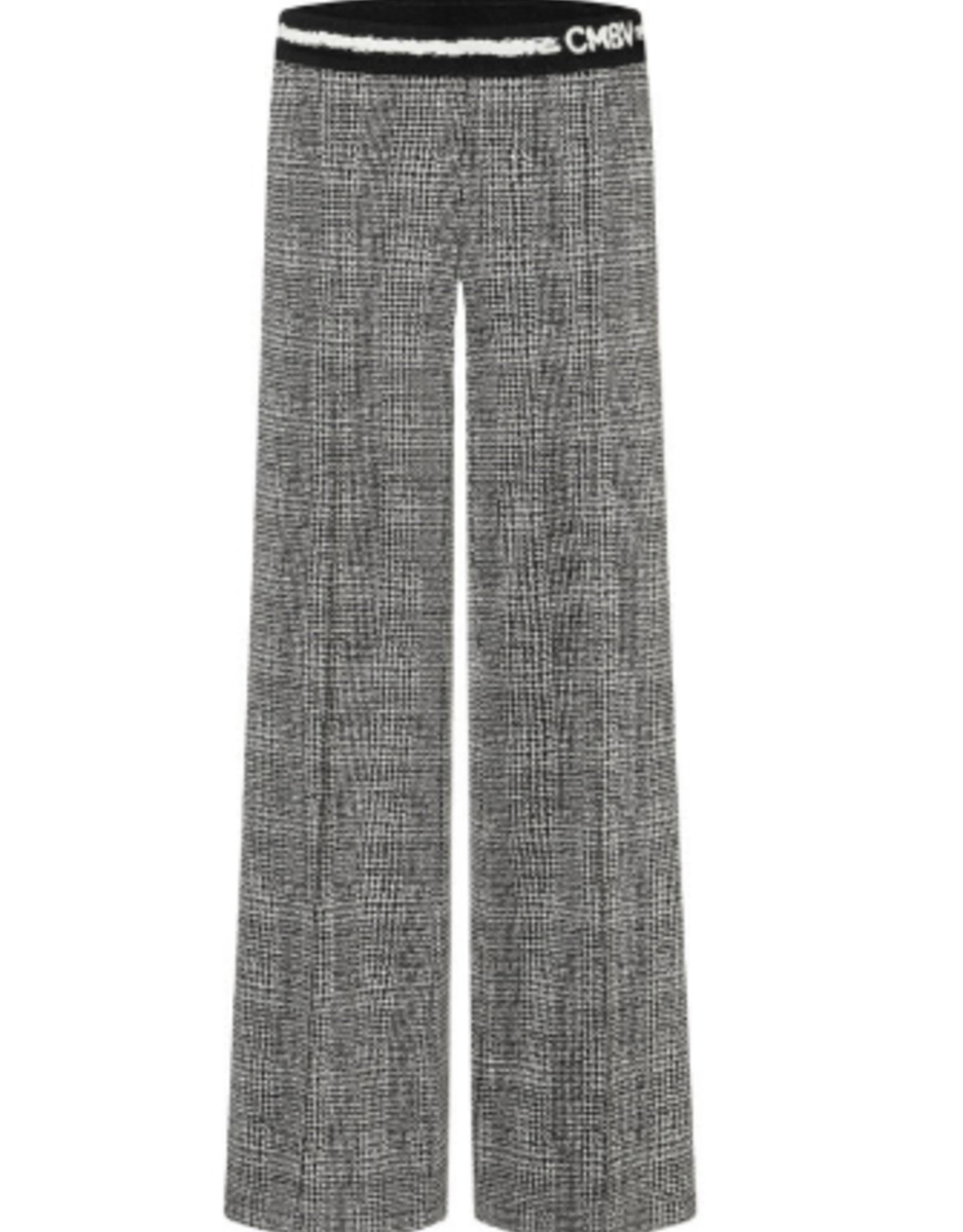 Cambio Pantalon Ava Ruit Zwart/Wit