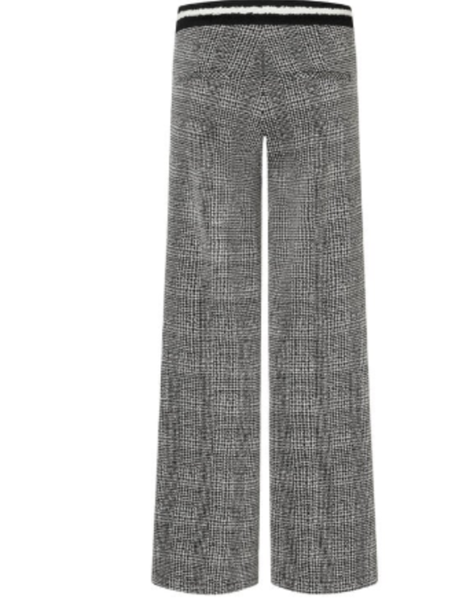 Cambio Pantalon Ava Ruit Zwart/Wit