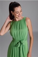 Swing Lange Jurk Crinkle Chiffon Apple Green
