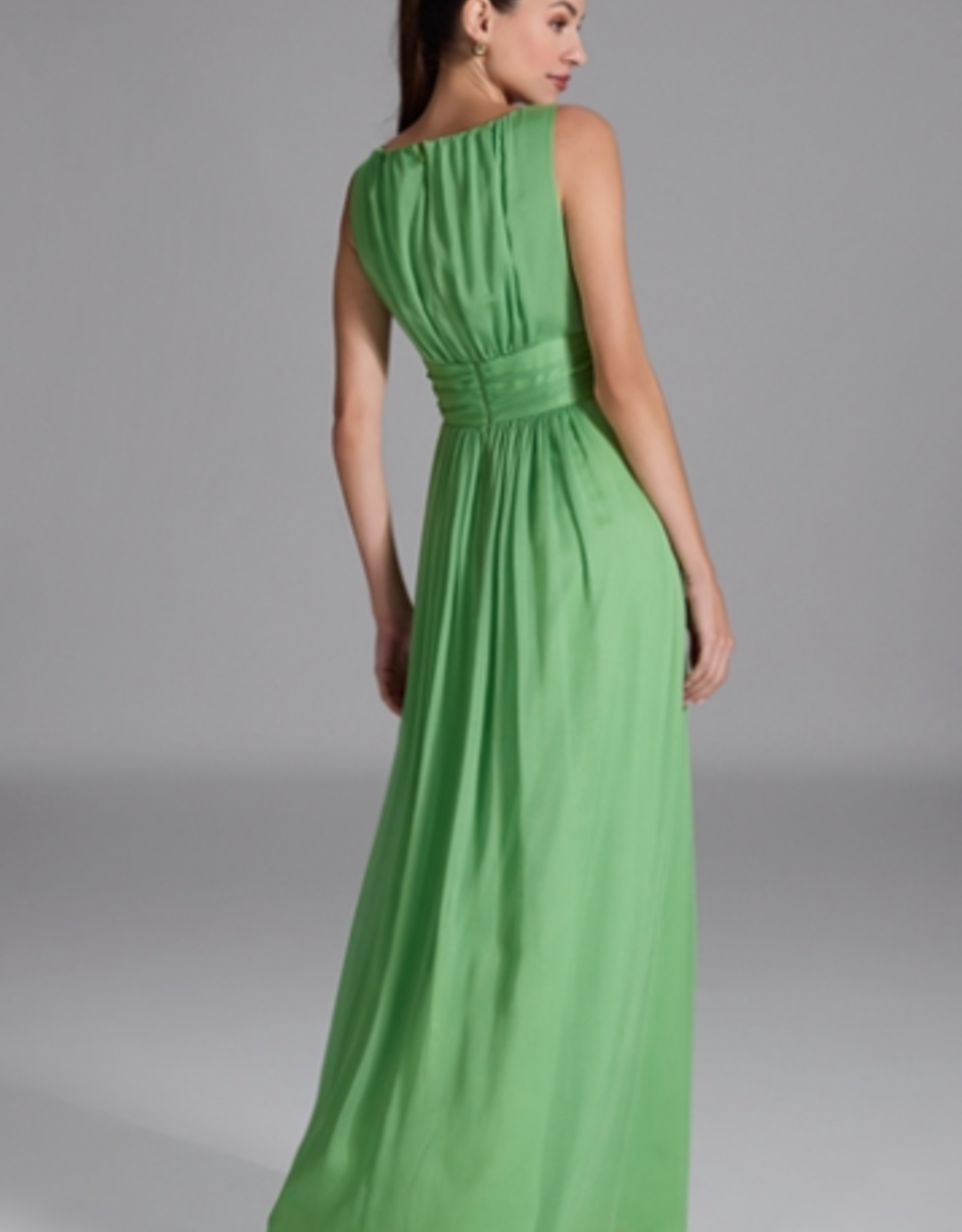 Swing Lange Jurk Crinkle Chiffon Apple Green