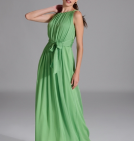 Swing Lange Jurk Crinkle Chiffon Apple Green