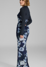 Swing Jurk VH Mouwloos Spilt Voor Print  Navy/Multi
