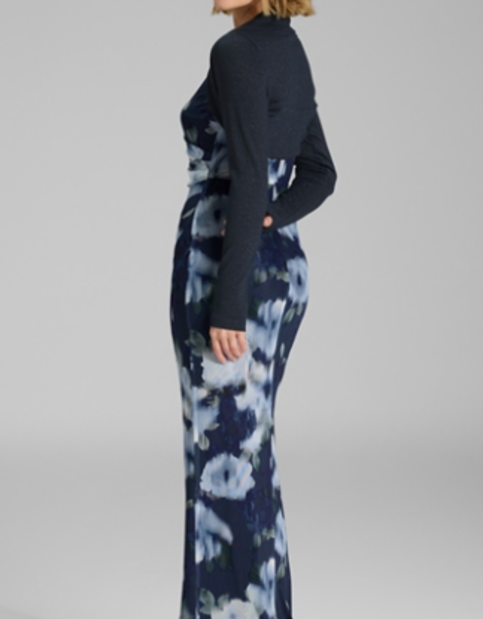 Swing Jurk VH Mouwloos Spilt Voor Print  Navy/Multi