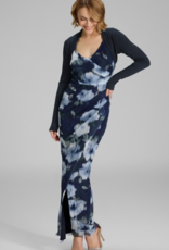 Swing Jurk VH Mouwloos Spilt Voor Print  Navy/Multi