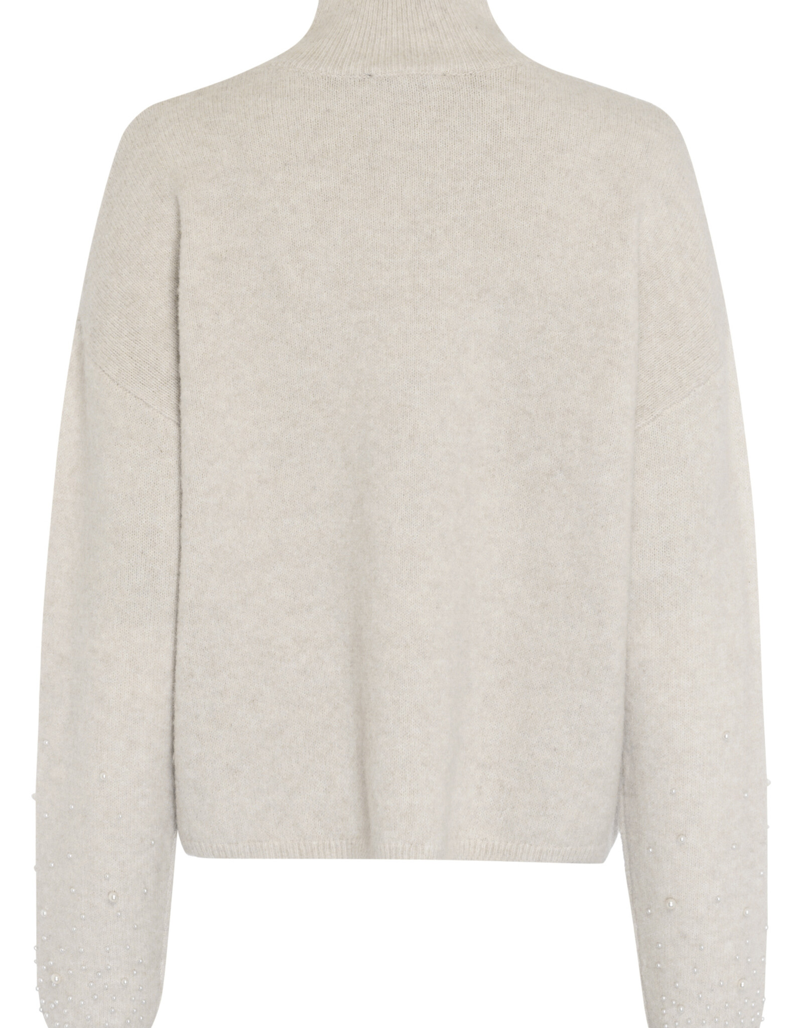 Marc Aurel Pullover Kol Parels Beige
