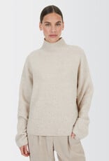 Marc Aurel Pullover Kol Parels Beige