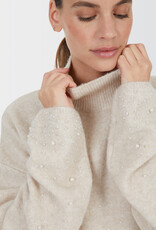 Marc Aurel Pullover Kol Parels Beige