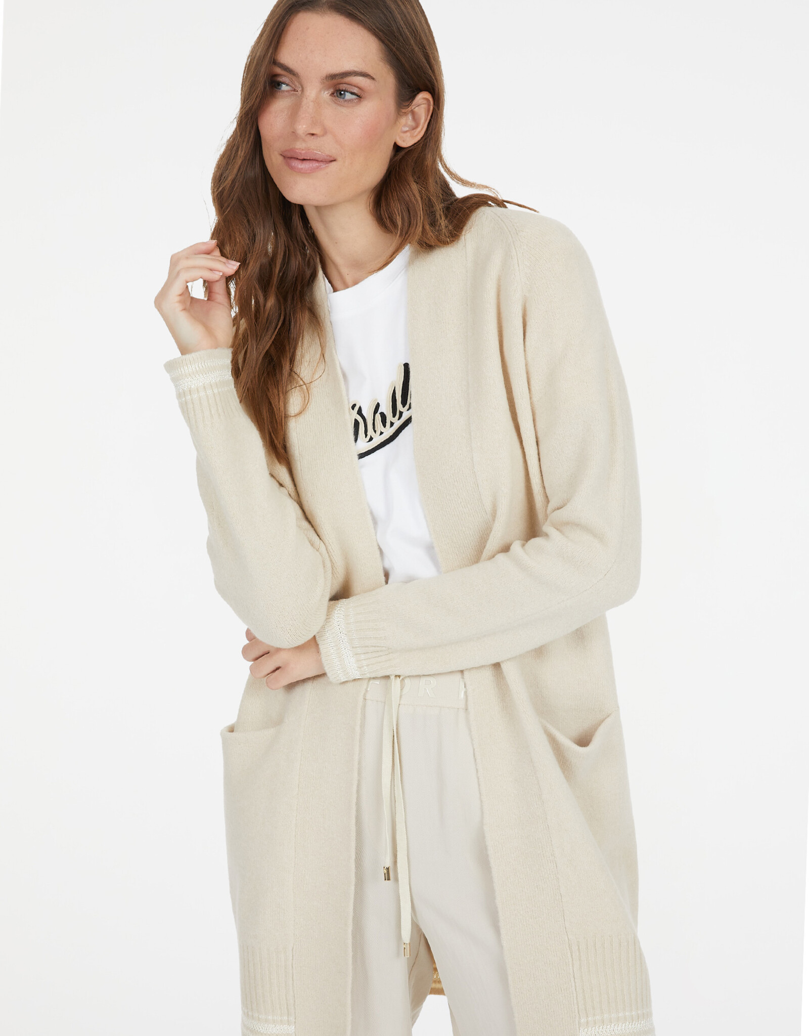 Marc Aurel Medium Lang Vest Zand Kleur