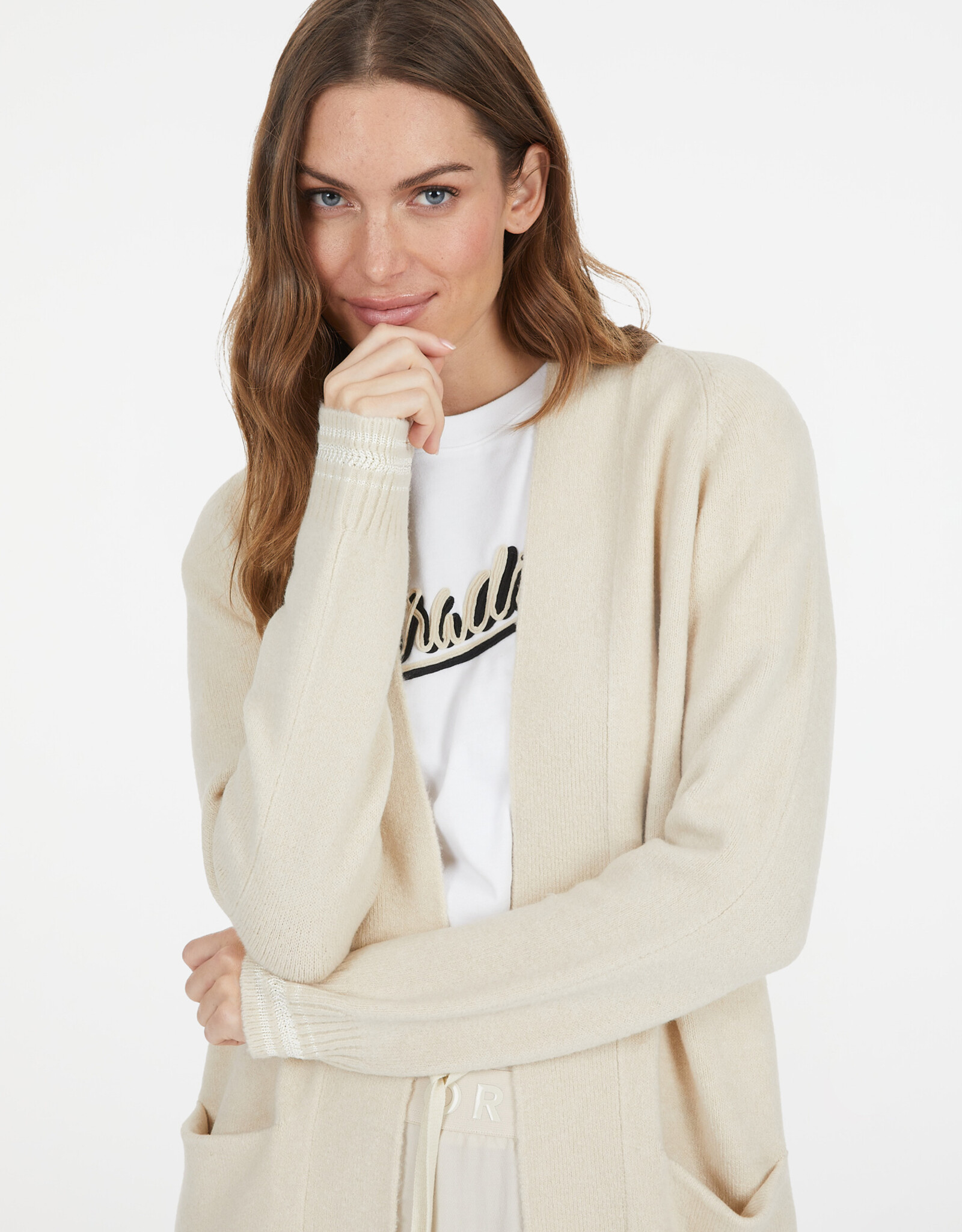 Marc Aurel Medium Lang Vest Zand Kleur