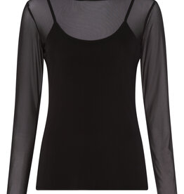 Marc Aurel Mesh T Shirt Black Met Top