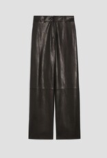 PENNYBLACK Pantalon Lord Vegan Leather Rechte Pijp Black