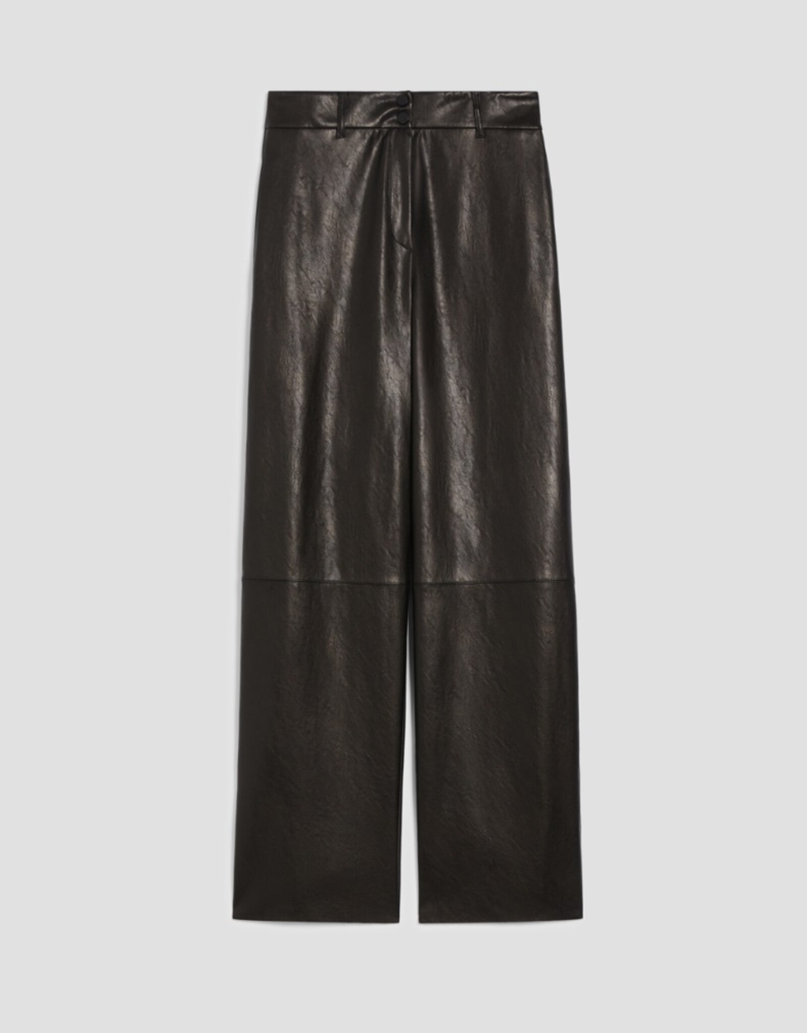 PENNYBLACK Pantalon Lord Vegan Leather Rechte Pijp Black
