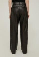 PENNYBLACK Pantalon Lord Vegan Leather Rechte Pijp Black