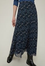 PENNYBLACK Plissee Rok Rafia Blauw