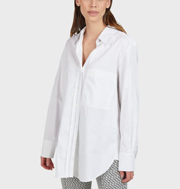 Marc Aurel Blouse Met Bies Wit