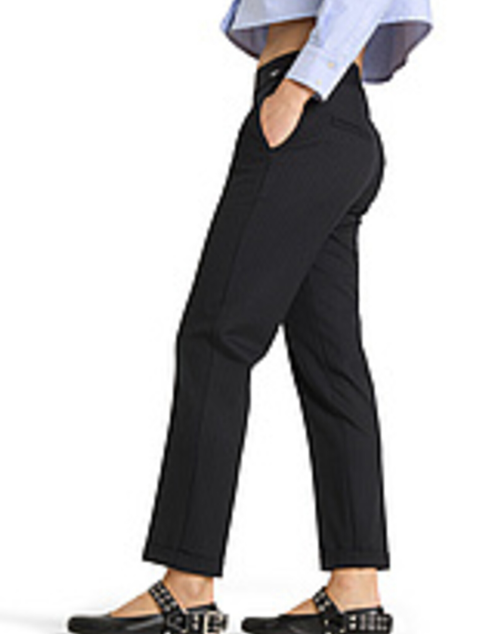Cambio Pantalon Kim Pin Stripe Deep Midnight Blue