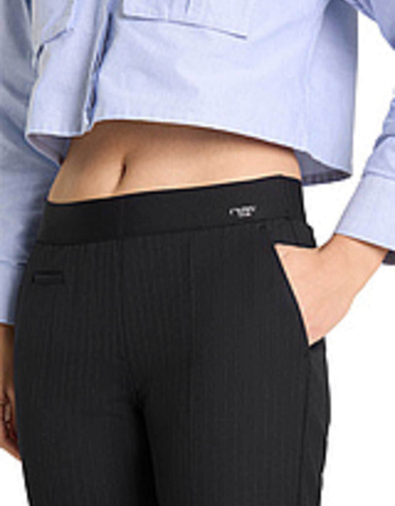 Cambio Pantalon Kim Pin Stripe Deep Midnight Blue