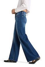 Cambio Jeans Palazzo Patch Applikation Lefthand Stoned