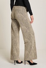 Para MI Pantalon Mira Knitted Jacquars Zigzag Ecru