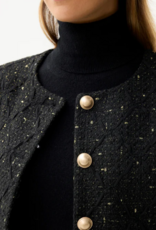 Leo&Ugo JasjeTweed Goude Knopen Zwart