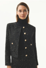 Leo&Ugo JasjeTweed Goude Knopen Zwart