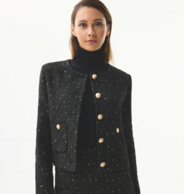 Leo&Ugo JasjeTweed Goude Knopen Zwart