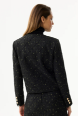 Leo&Ugo JasjeTweed Goude Knopen Zwart